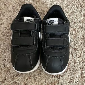 Kids Black Nike Cortez